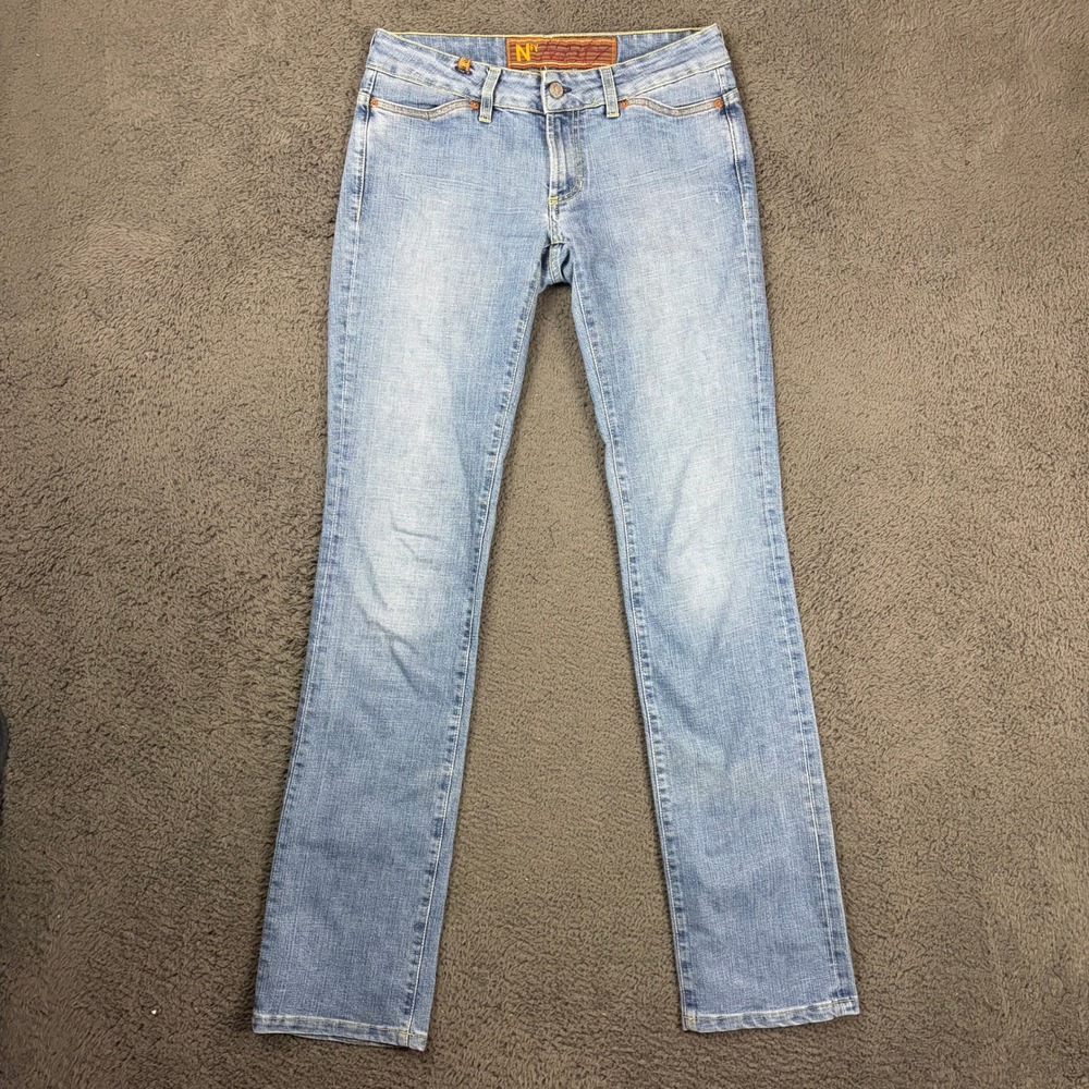 Notify Womens 29 Light Wash Low Rise Jeans Made in Italy Denim